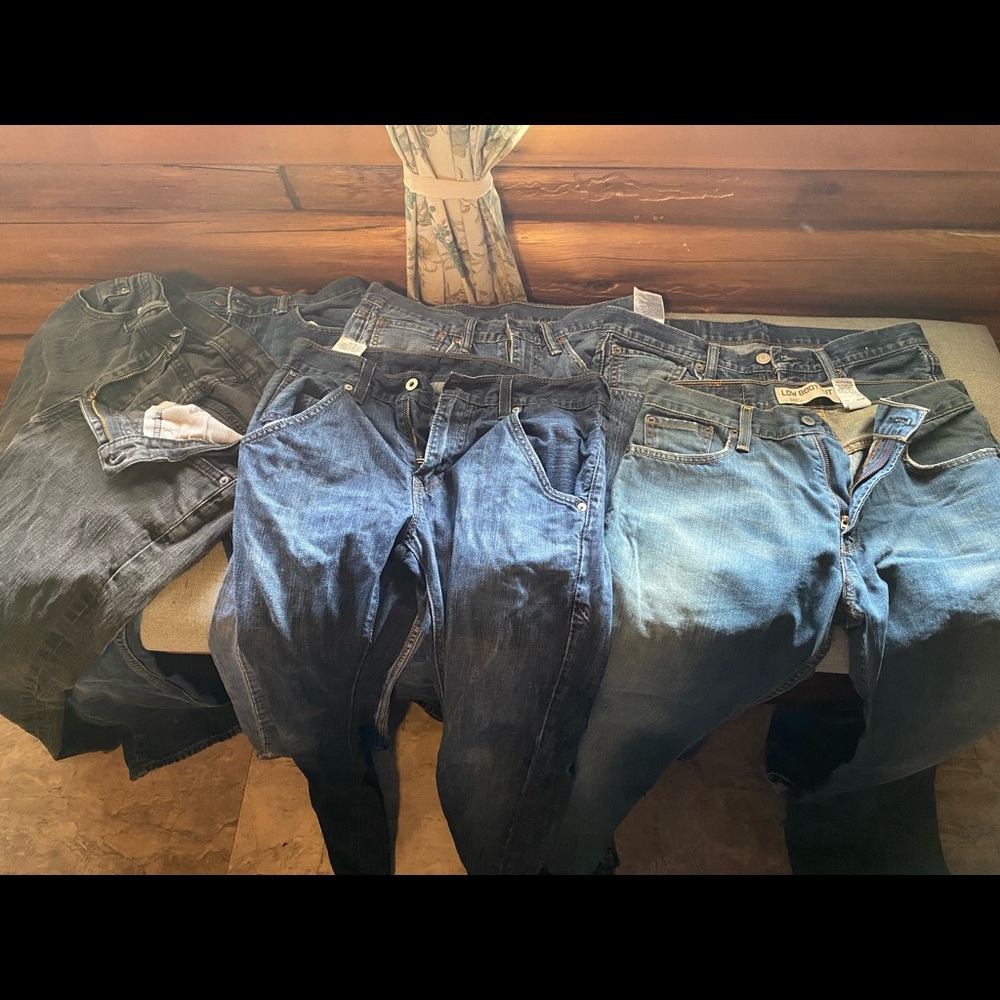 Lot of 5 Levi 527 30x32 Jeans